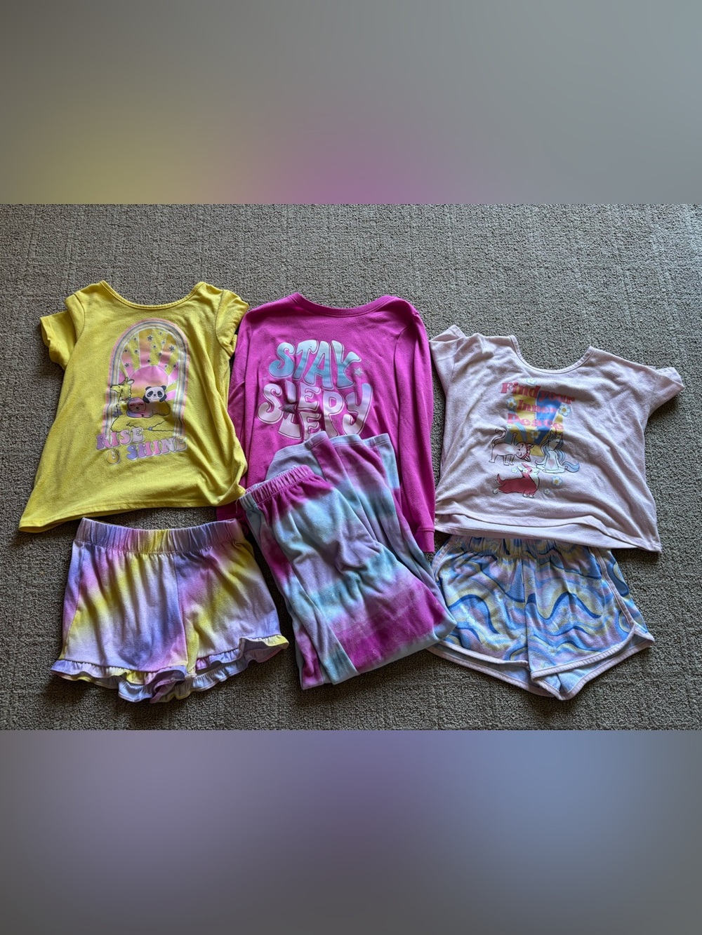 Girls 7/8 pajama bundle